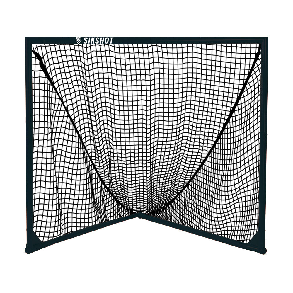 Black/Sky Blue 4x4 Box Lacrosse Goal