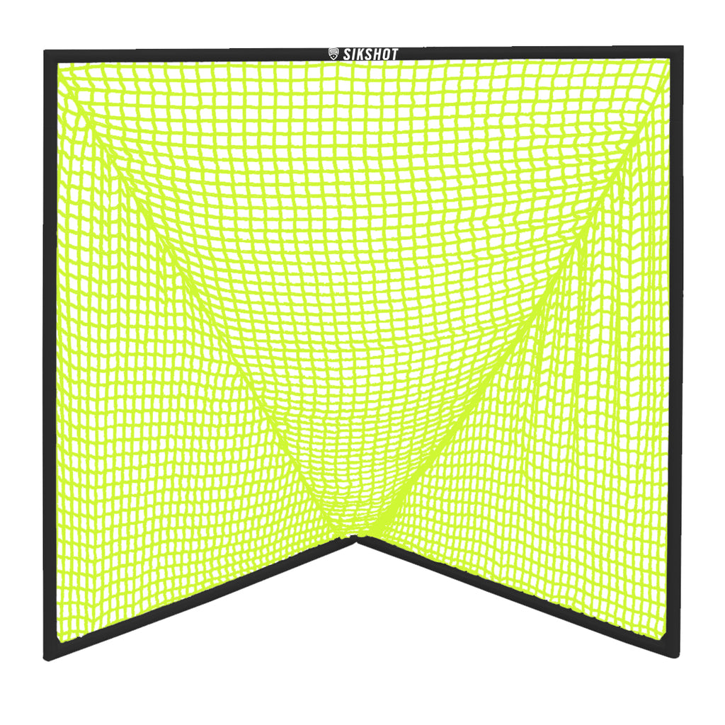 6X6 Lacrosse Goal Black Neon Yellow