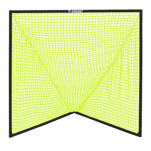 6X6 Lacrosse Goal Black Neon Yellow