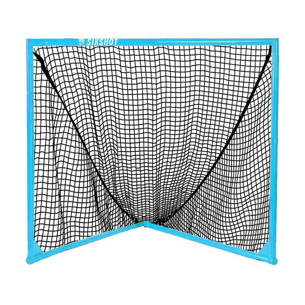 Sky Blue/Black 4x4 Box Lacrosse Goal