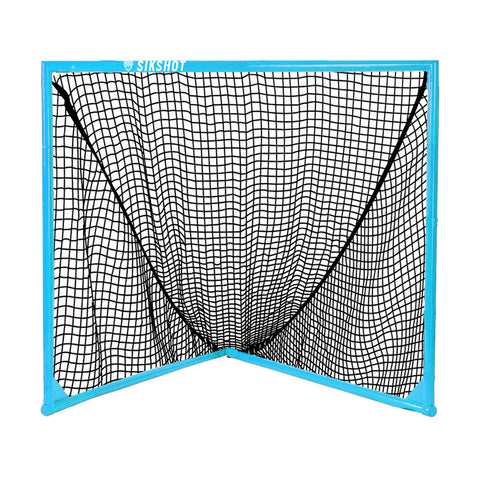 Sky Blue/Black 4x4 Box Lacrosse Goal