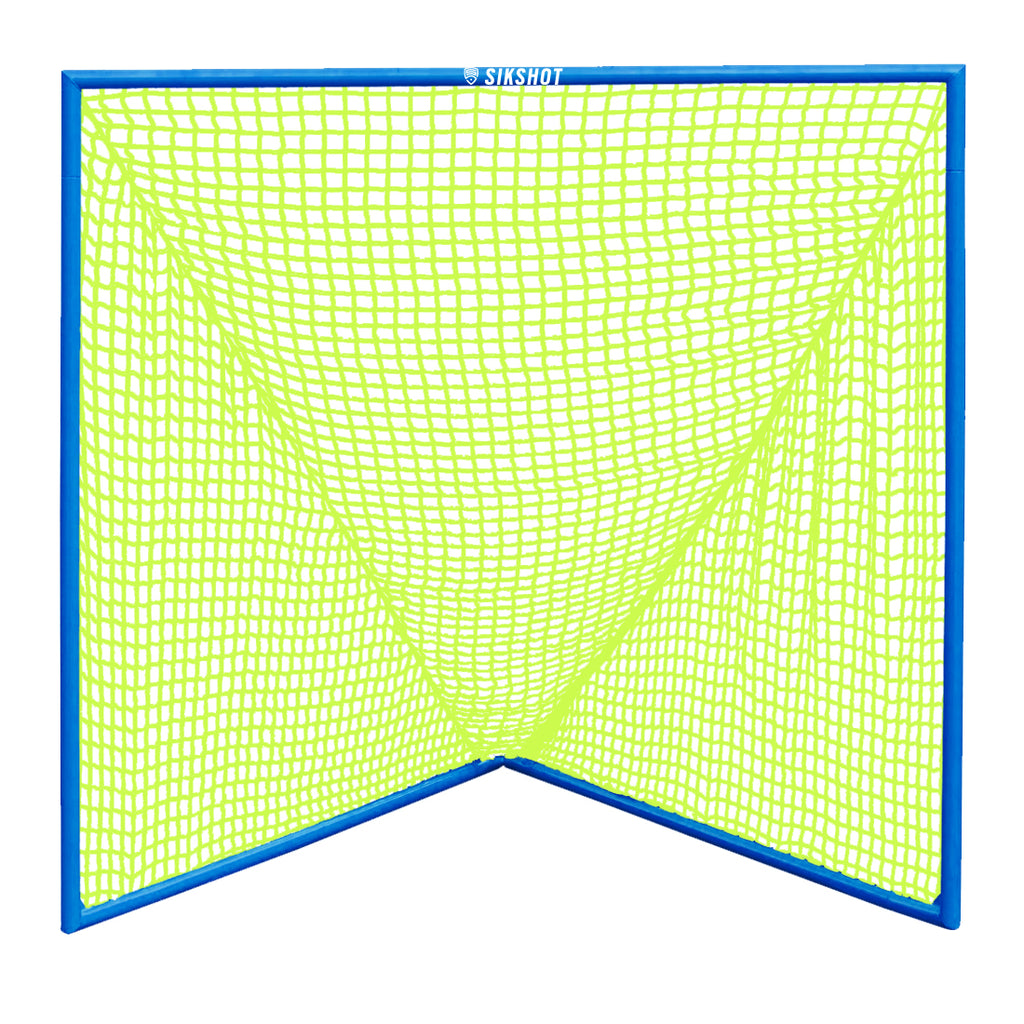 6X6 Lacrosse Goal Royal Neon Yellow
