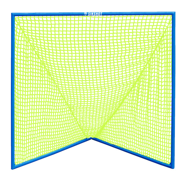 6X6 Lacrosse Goal Royal Neon Yellow