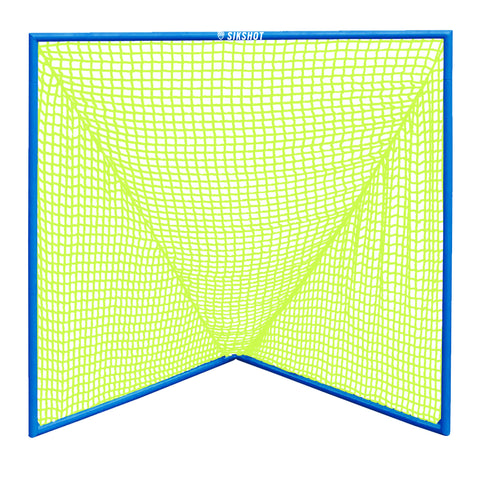 6X6 Lacrosse Goal Royal Neon Yellow