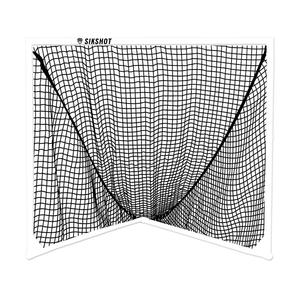 Black/Sky Blue 4x4 Box Lacrosse Goal