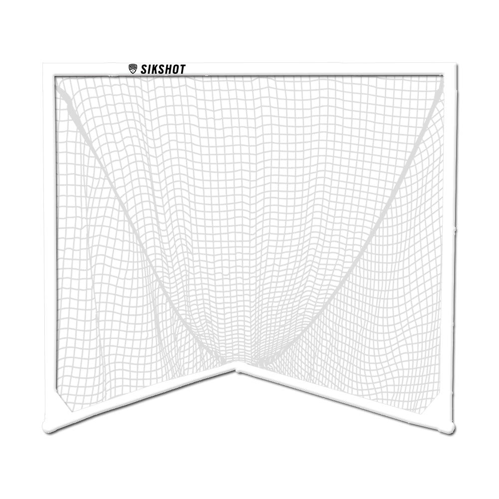 White/White 4x4 Box Lacrosse Goal